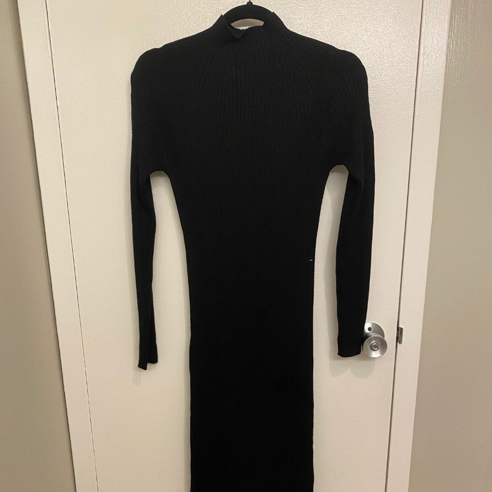 H&M Mock-Neck Sweater Midi Dress